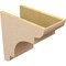 Ekena Millwork 9"W x 18"D x 18"H Classic New Brighton Rough Cedar Woodgrain TimberThane Corbel, Primed Tan CORUR09X18X18NEBRCPR - alternate 4